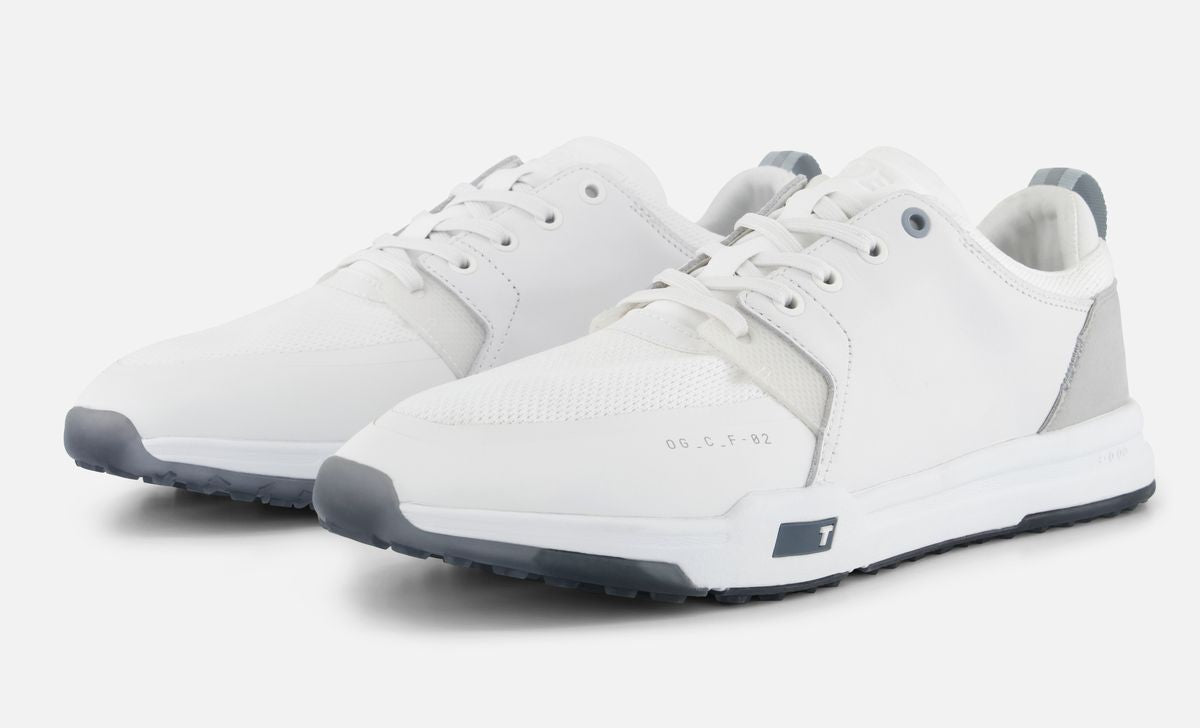 True OG Cush, Glacier, bílé barefoot pánské golfové boty, bez spikové