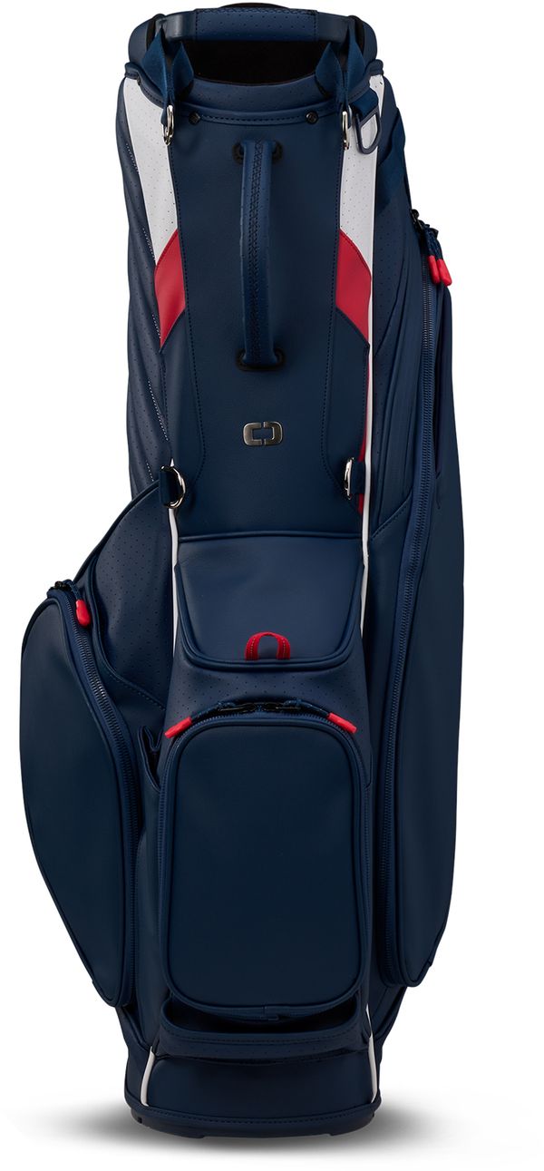 Ogio Shadow Stand, červený, bílý, modrý, prémiový golfový bag na nošení
