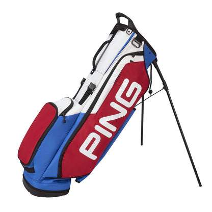 Ping Hoofer Lite CZECH, White, Blue, Red, golfový bag na nošení
