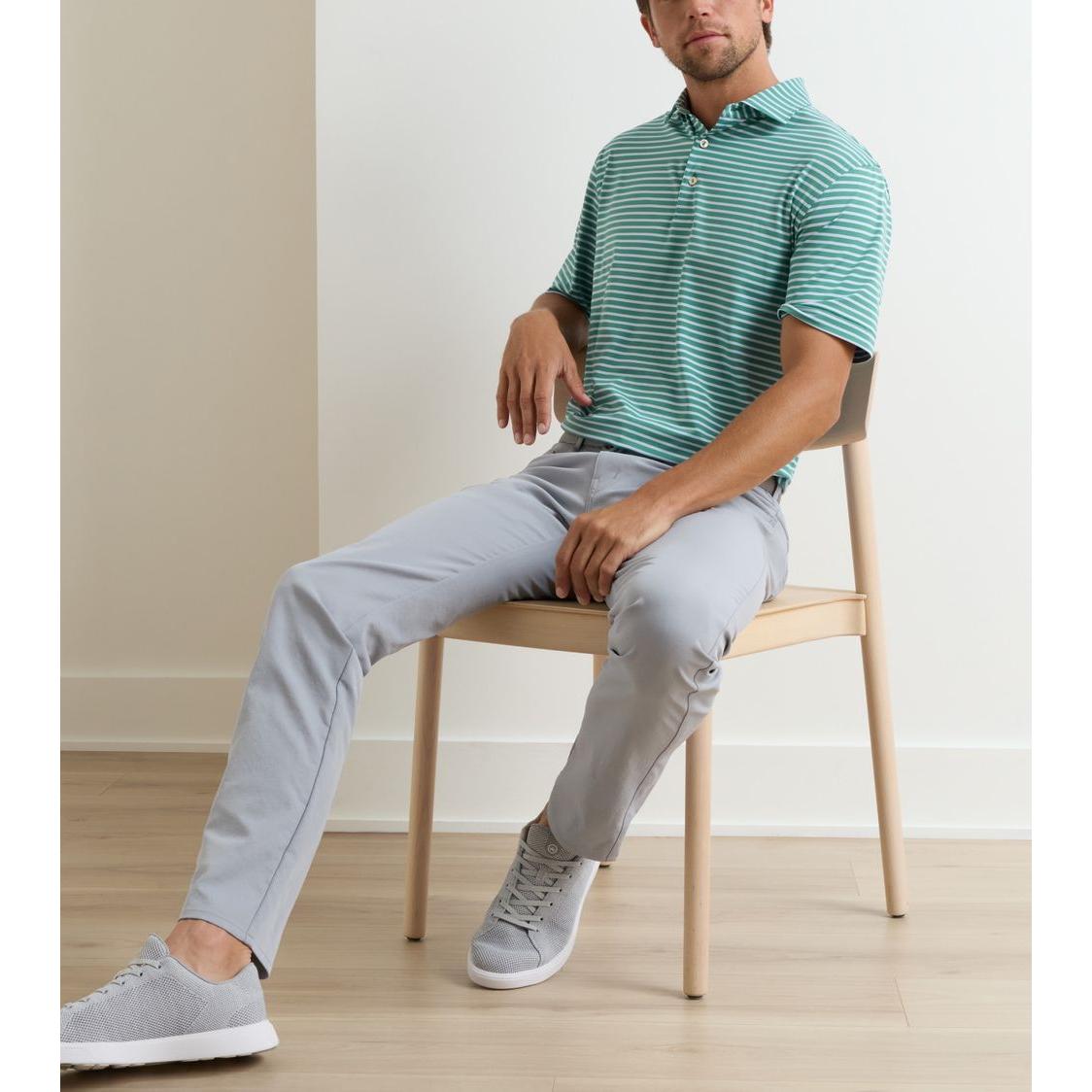 Peter Millar Ashford Polo, golfové tričko pro muže zelené