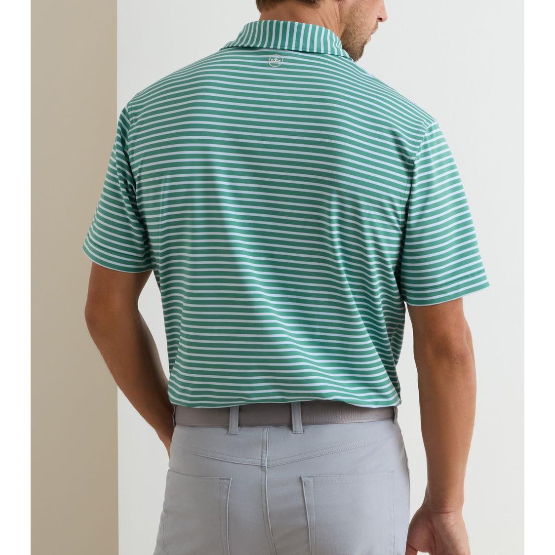 Peter Millar Ashford Polo, golfové tričko pro muže zelené