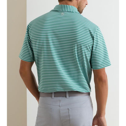 Peter Millar Ashford Polo, golfové tričko pro muže zelené