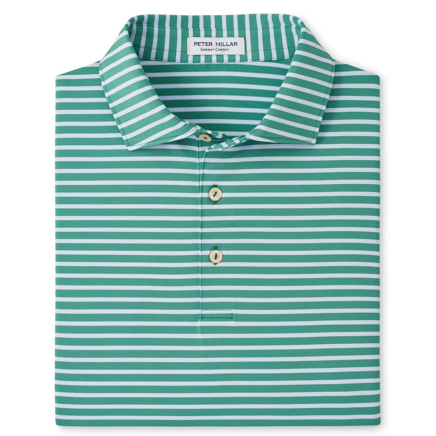 Peter Millar Ashford Polo, golfové tričko pro muže zelené