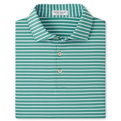 Peter Millar Ashford Polo, golfové tričko pro muže zelené