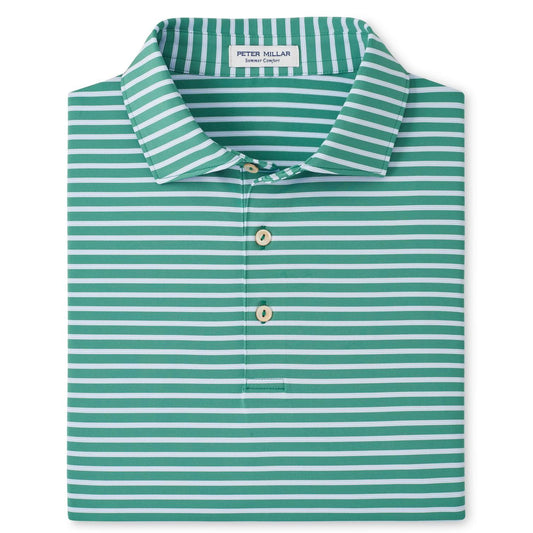 Peter Millar Ashford Polo, golfové tričko pro muže zelené