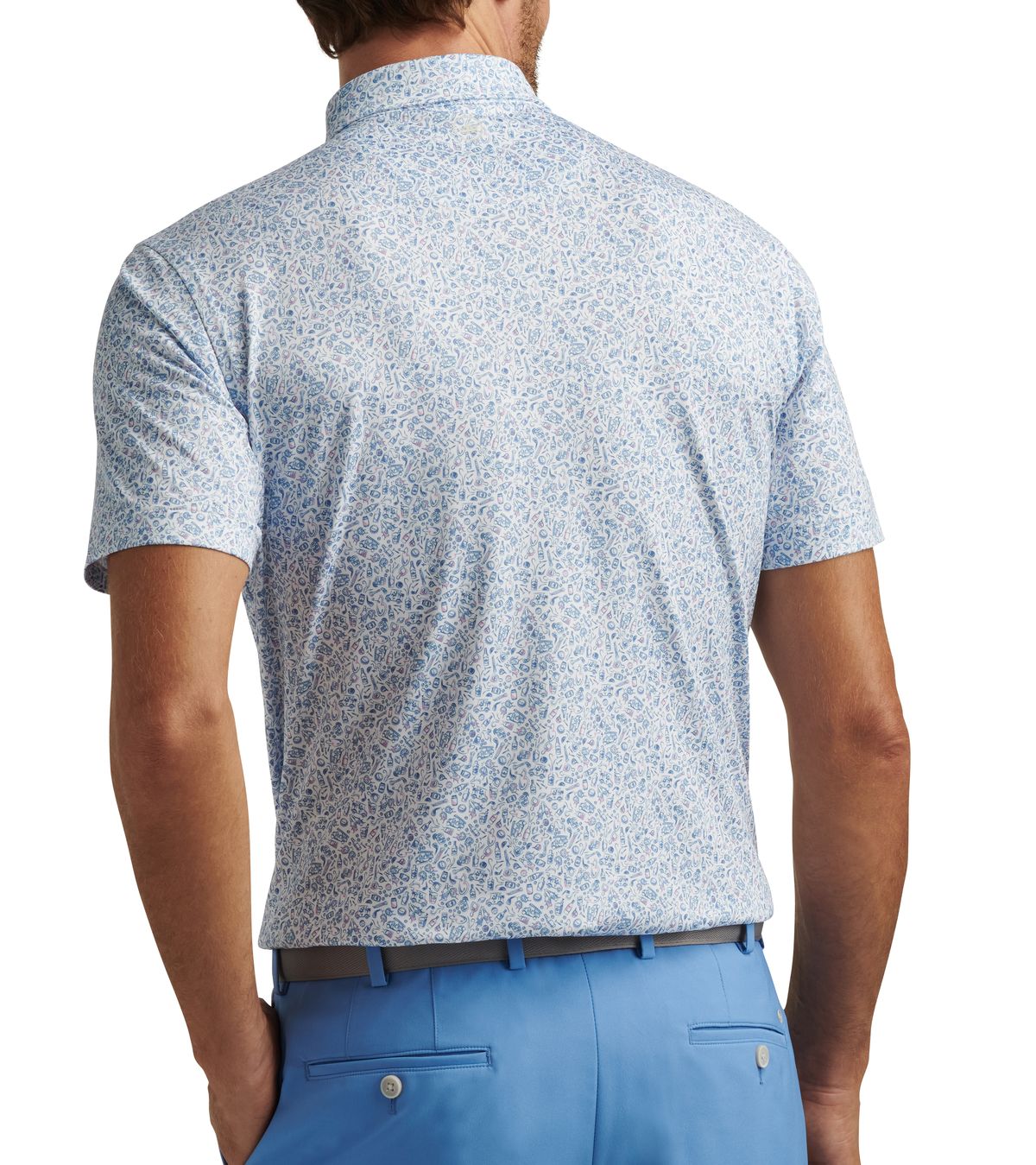 Peter Millar Bar For The Course Performance Jersey, pánské golfové tričko