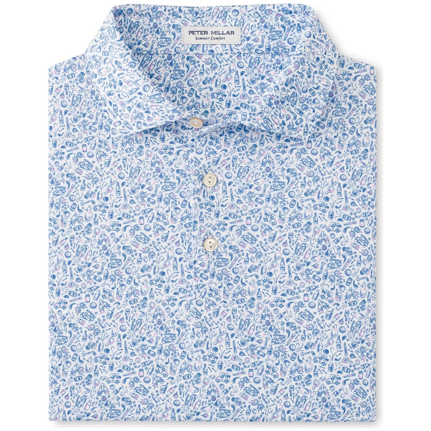 Peter Millar Bar For The Course Performance Jersey, pánské golfové tričko