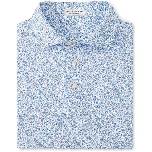 Peter Millar Bar For The Course Performance Jersey, pánské golfové tričko