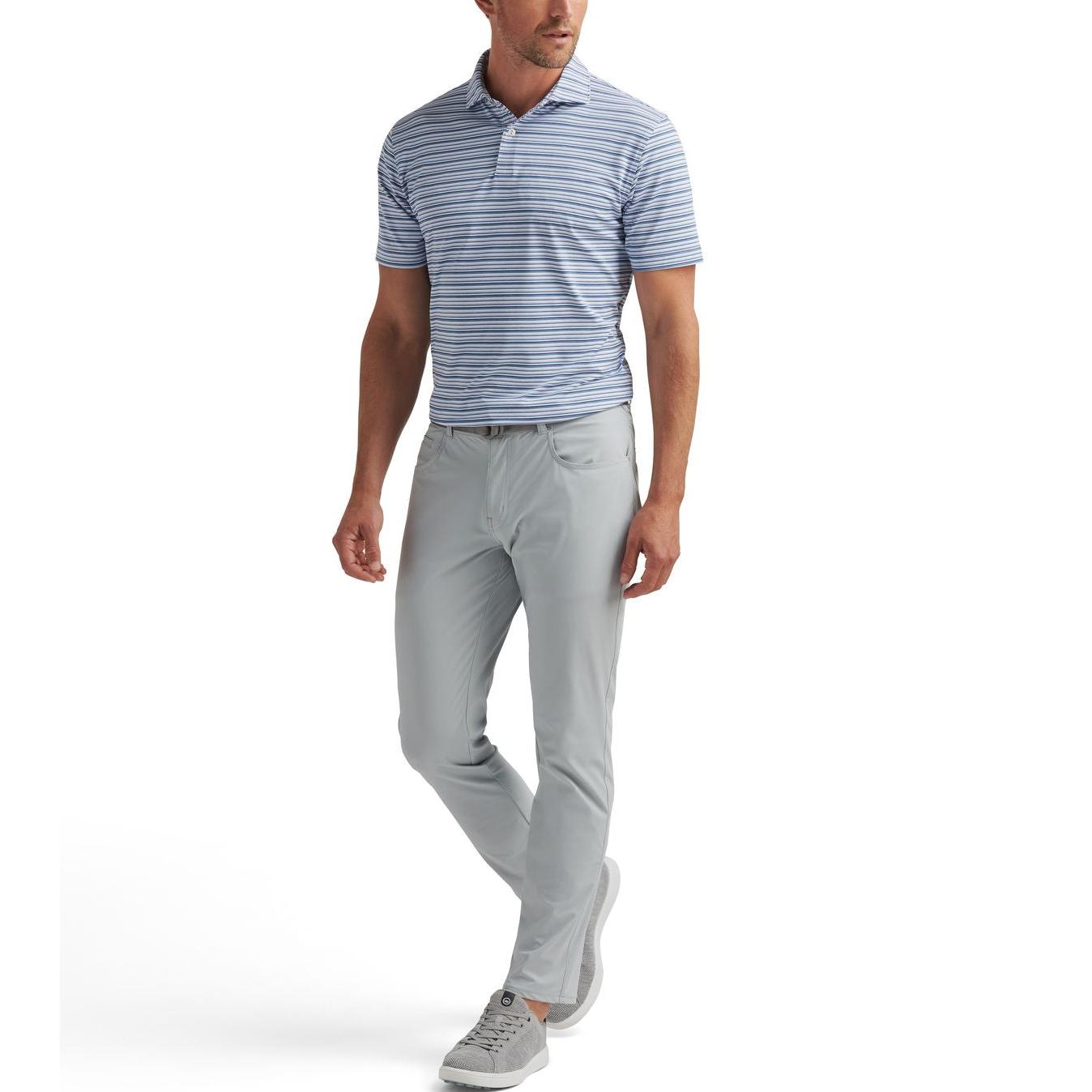 Peter Millar Bingham Performance Five-Pocket, British Grey, pánské golfové kalhoty