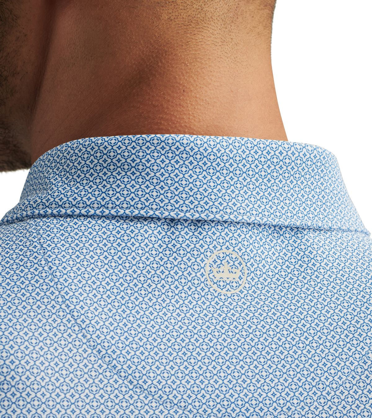 Peter Millar Costa Geo Performance Mesh, pánské golfové tričko
