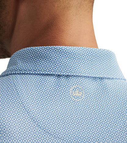 Peter Millar Costa Geo Performance Mesh, pánské golfové tričko
