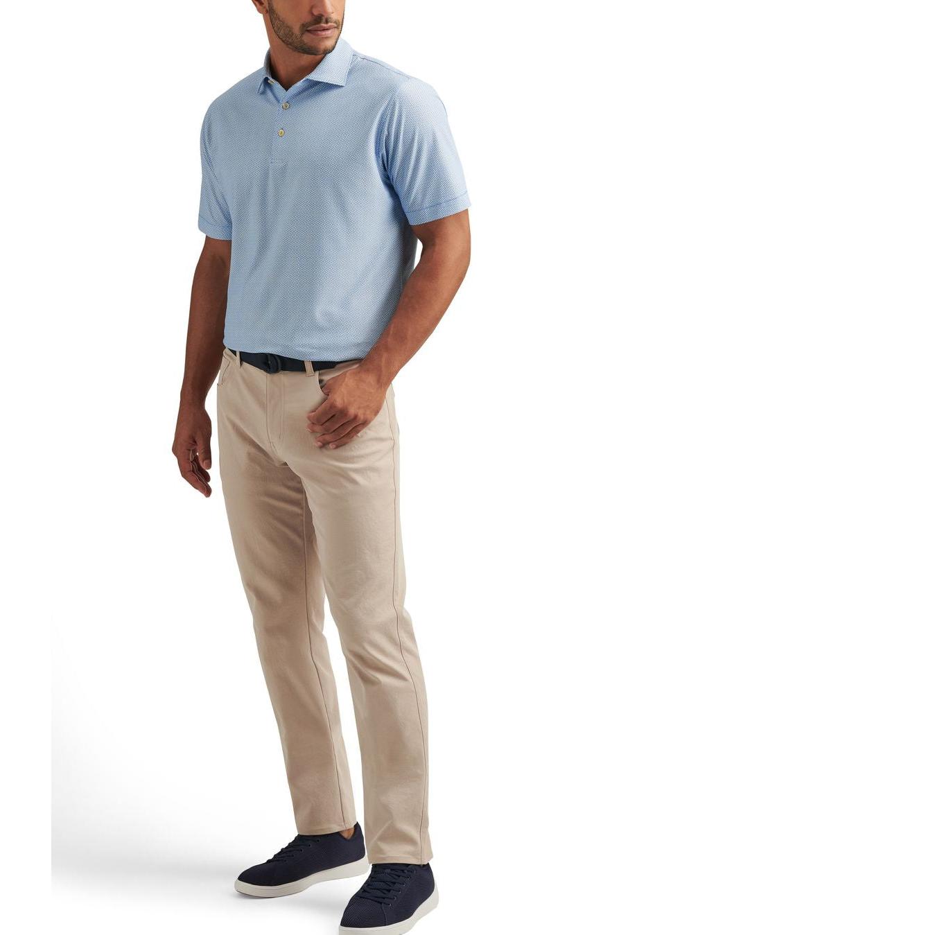 Peter Millar Costa Geo Performance Mesh, pánské golfové tričko