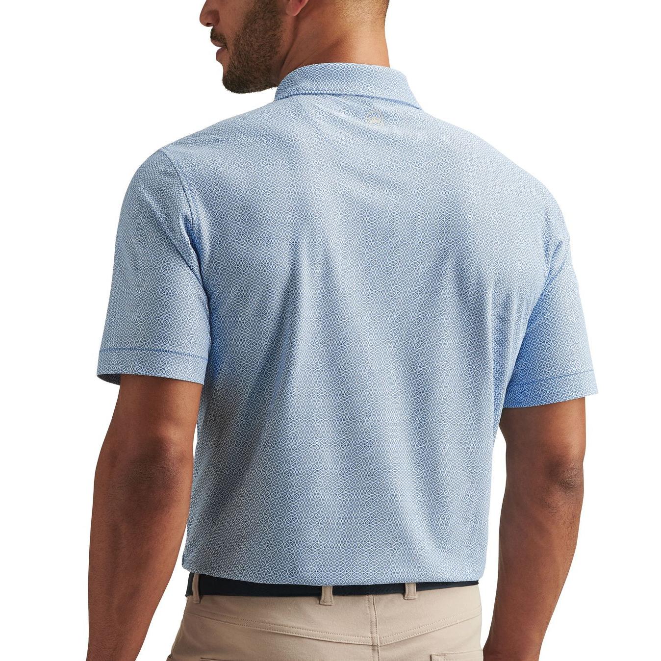 Peter Millar Costa Geo Performance Mesh, pánské golfové tričko