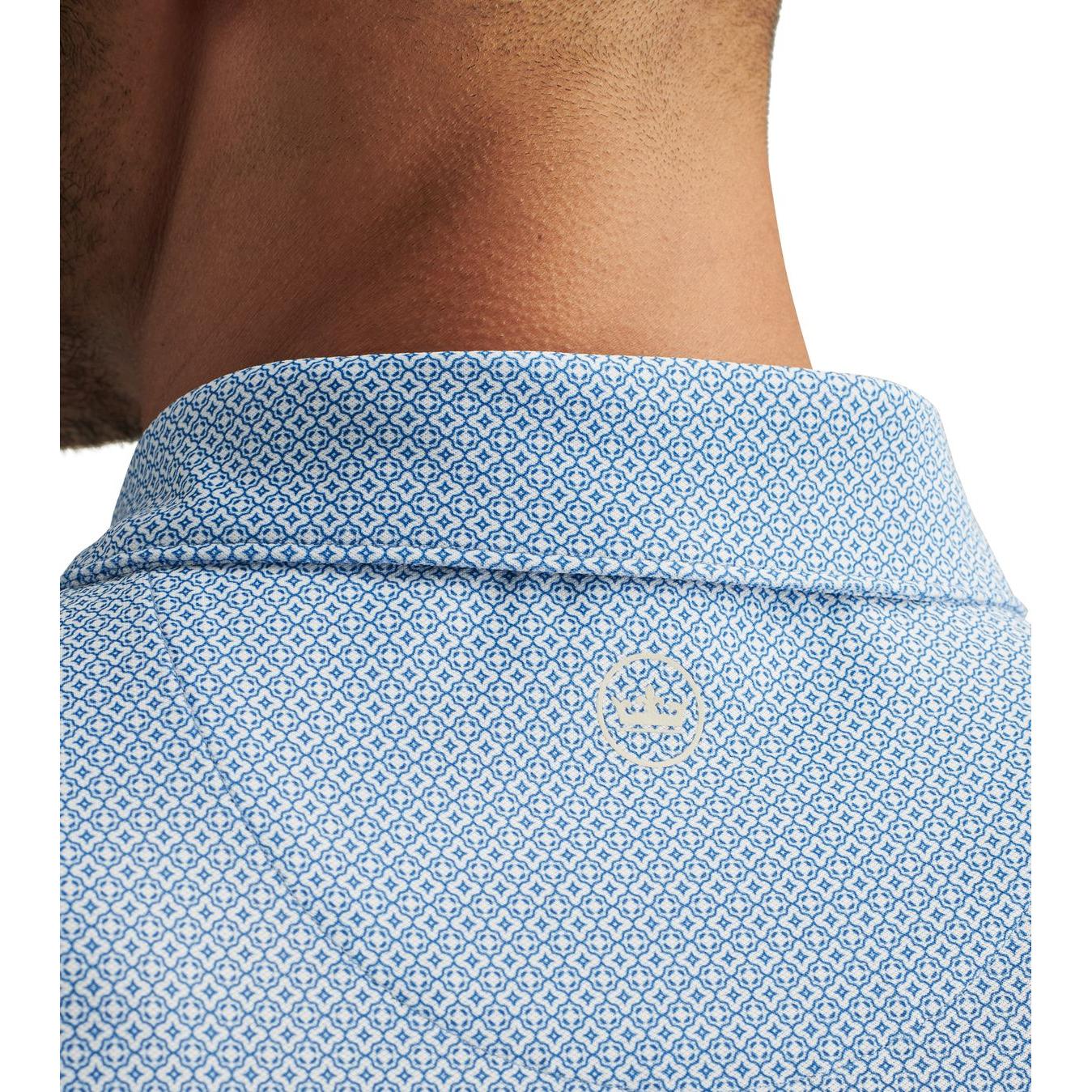 Peter Millar Costa Geo Performance Mesh, pánské golfové tričko