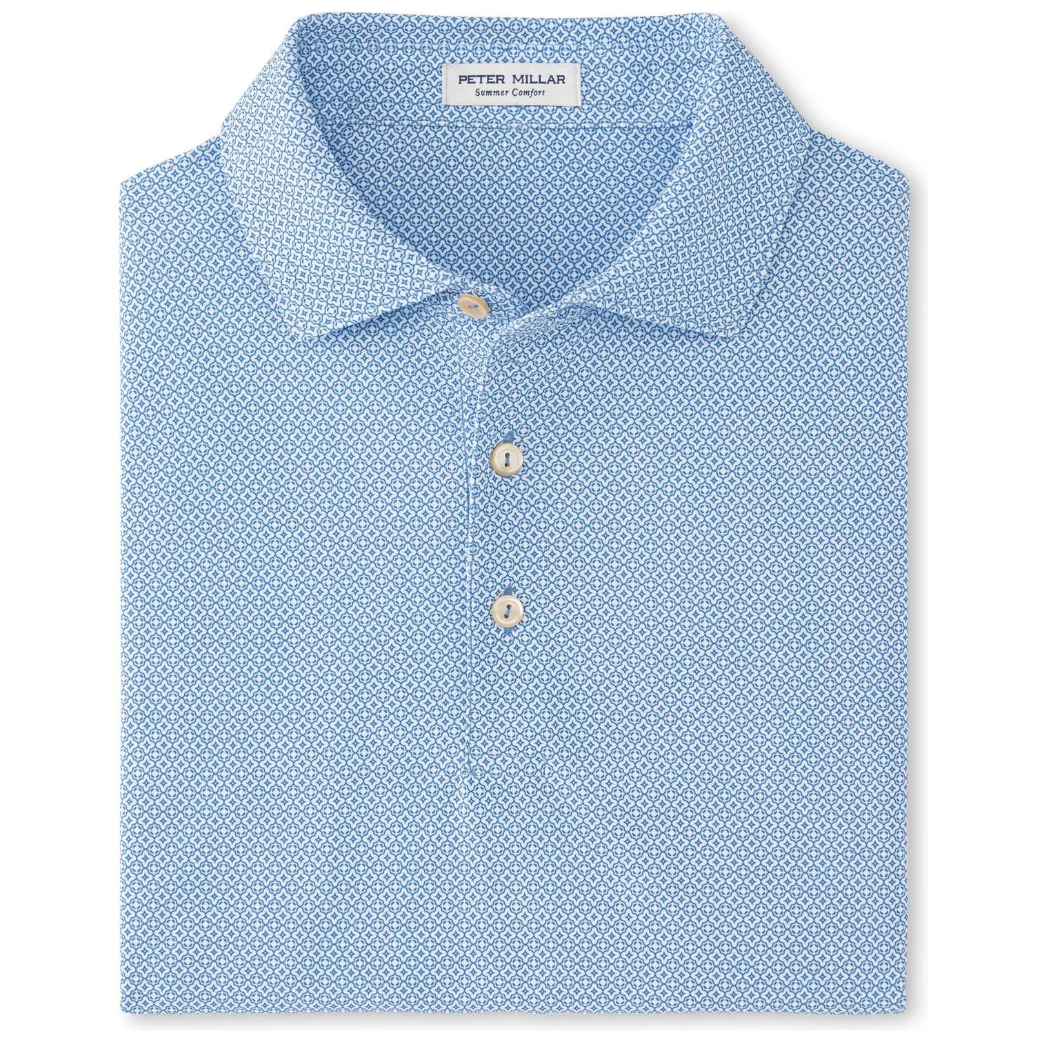 Peter Millar Costa Geo Performance Mesh, pánské golfové tričko