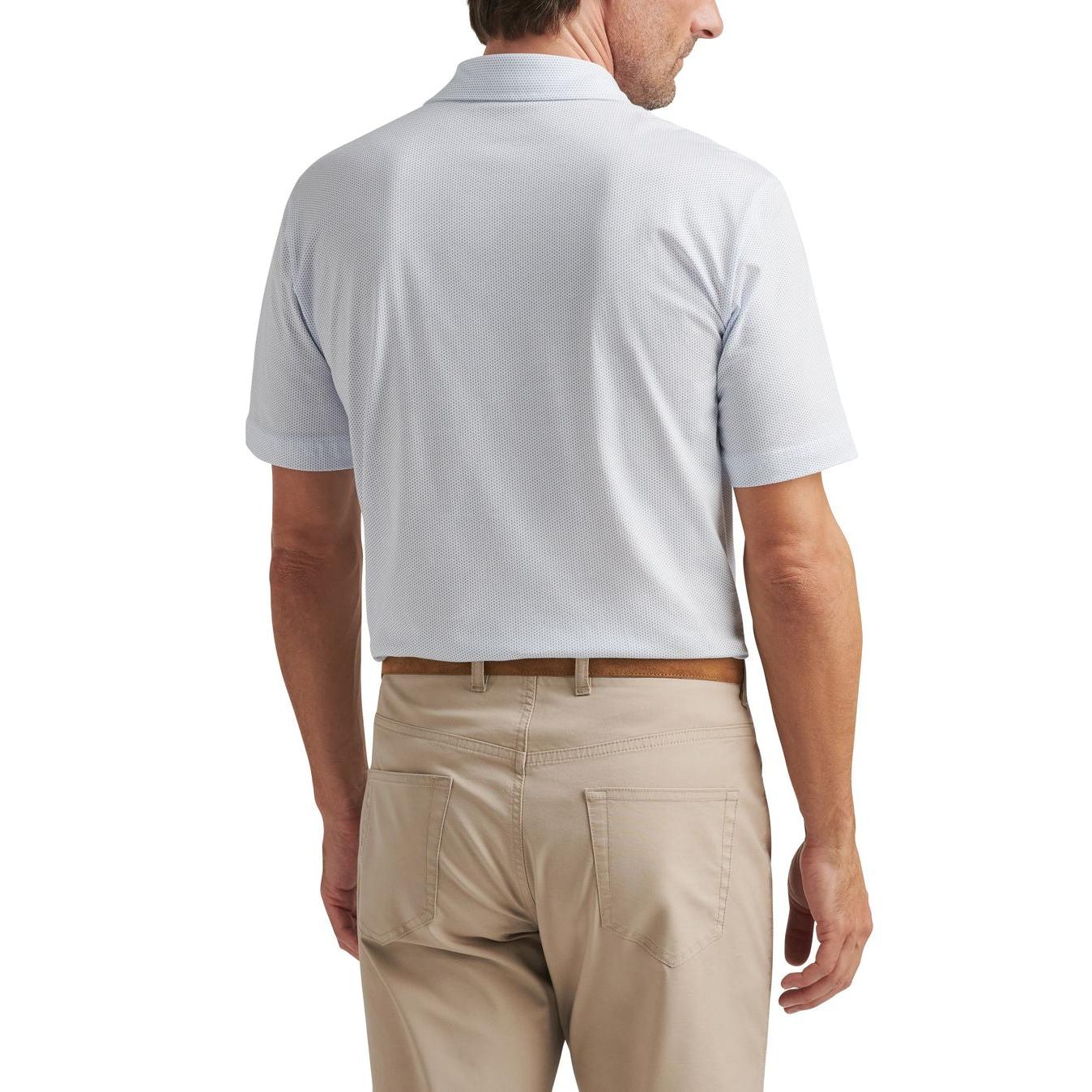 Peter Millar Crown Comfort Cotton Polo Polka Dot, bavlněné pánské golfové tričko