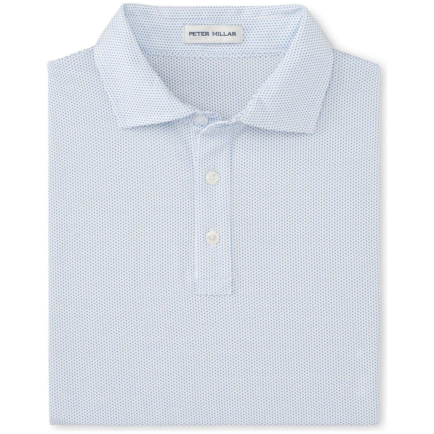 Peter Millar Crown Comfort Cotton Polo Polka Dot, bavlněné pánské golfové tričko