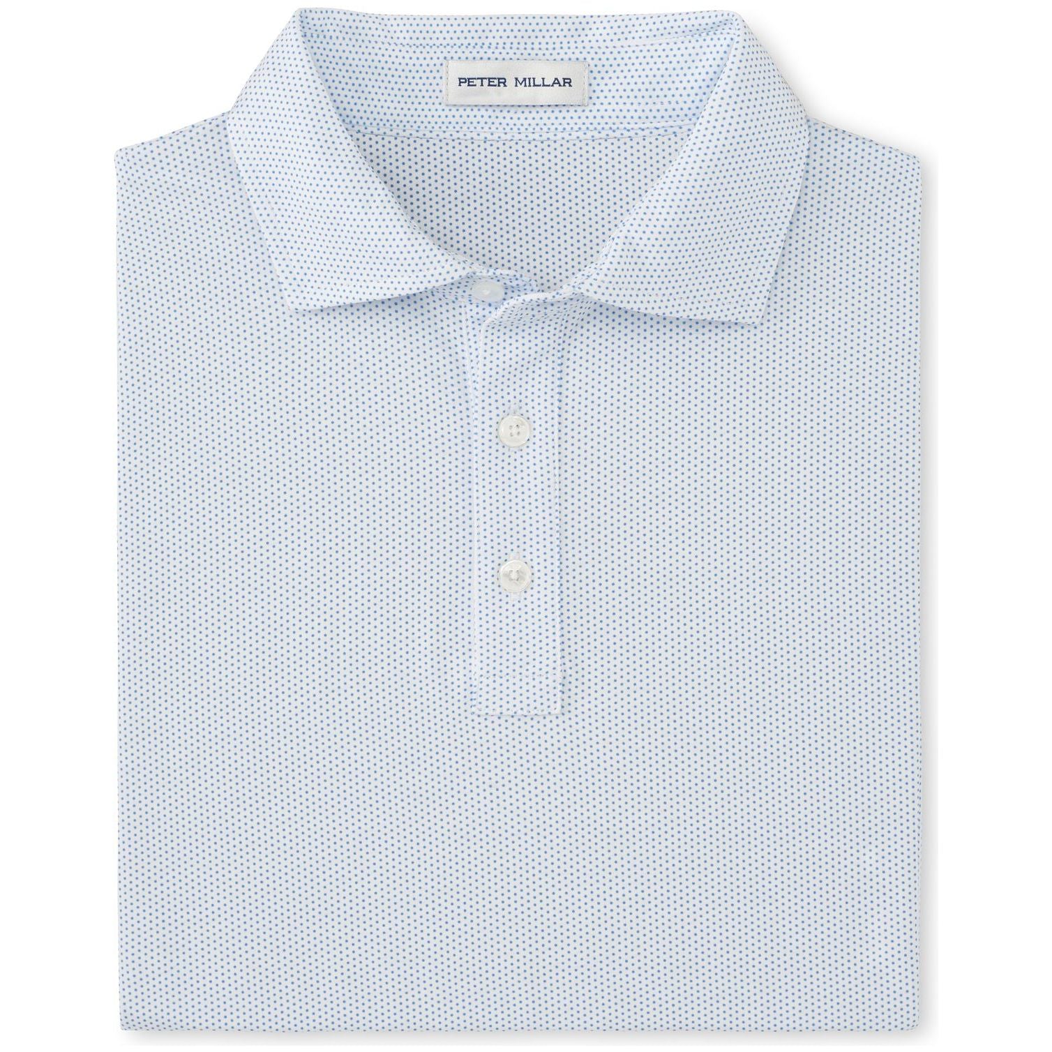 Peter Millar Crown Comfort Cotton Polo Polka Dot, bavlněné pánské golfové tričko