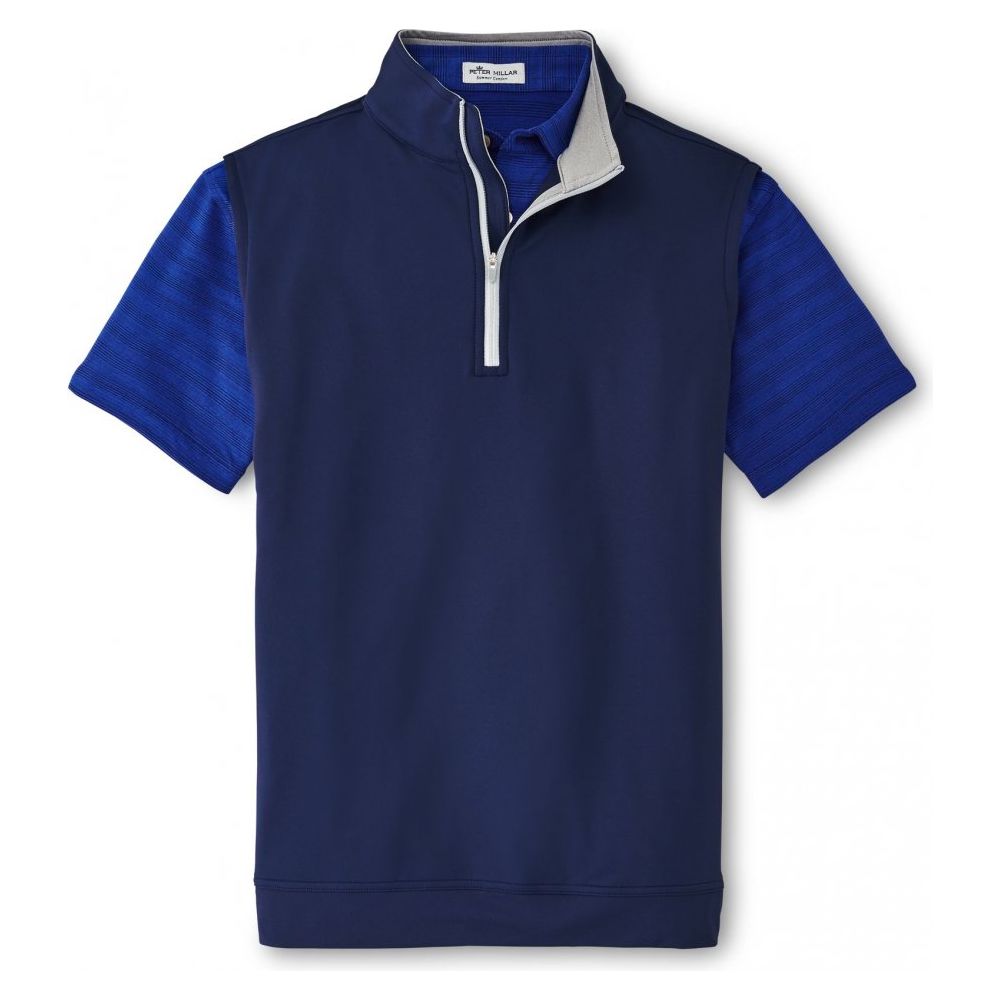 Peter Millar Galway Quater-Zip Vest, Navy