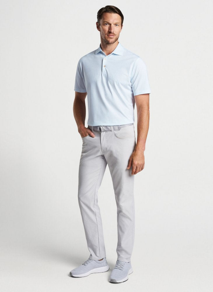 Peter Millar Hemlock Performance, White, Cabana Blue