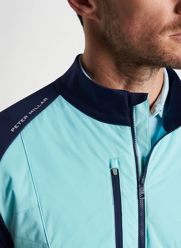 Peter Millar Merge Hybrid Jacket, Cabana Blue, Navy