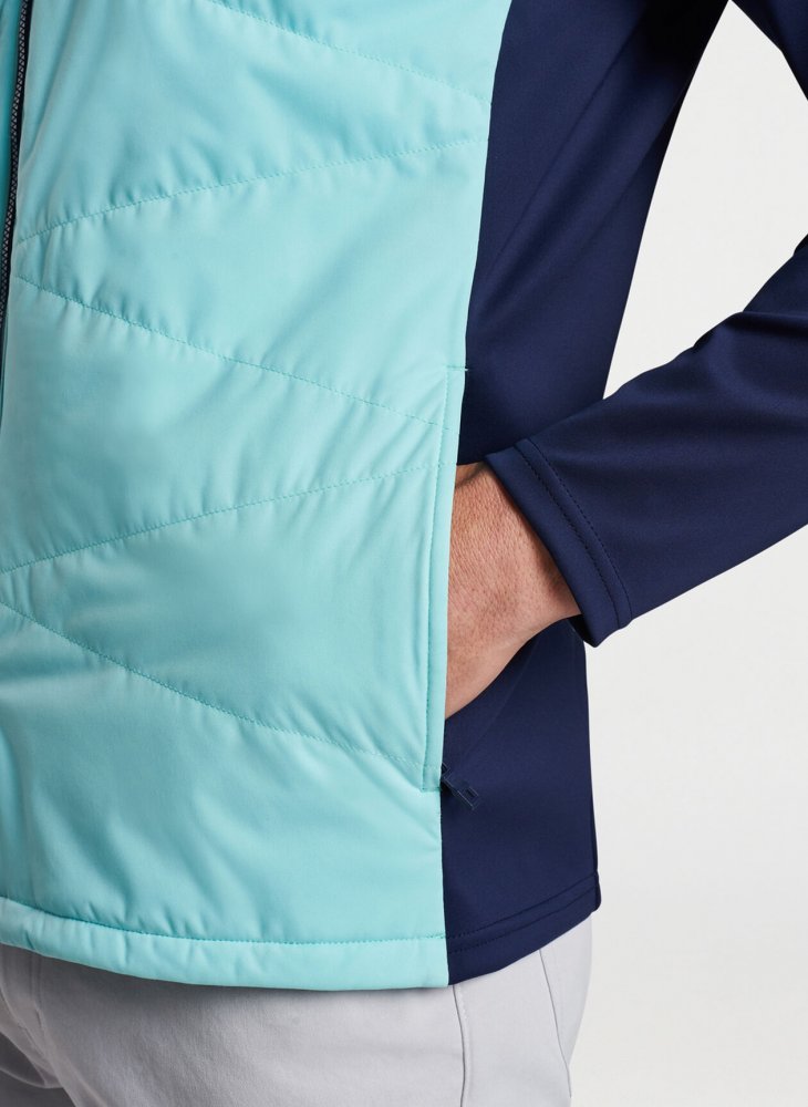 Peter Millar Merge Hybrid Jacket, Cabana Blue, Navy