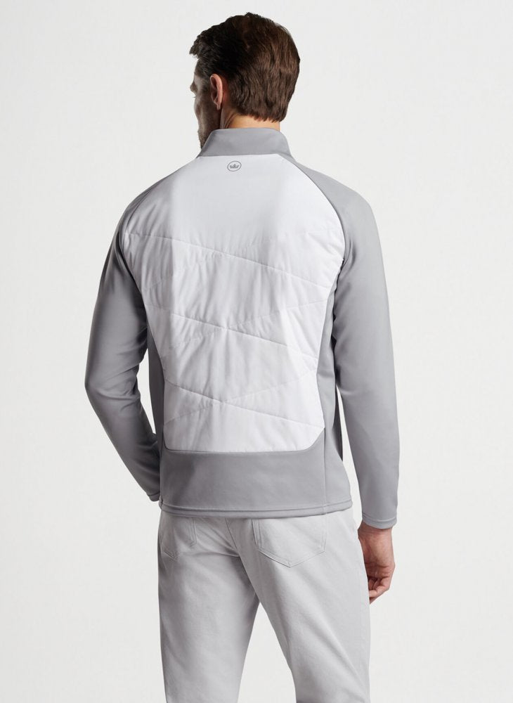 Peter Millar Merge Hybrid Jacket, White, Gale Grey