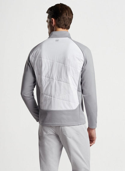 Peter Millar Merge Hybrid Jacket, White, Gale Grey