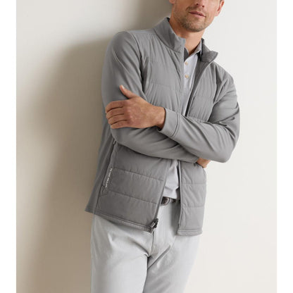 Peter Millar Merge Hybrid, zateplená bunda na golf šedá
