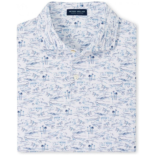 Peter Millar Pacific Performance Polo, White