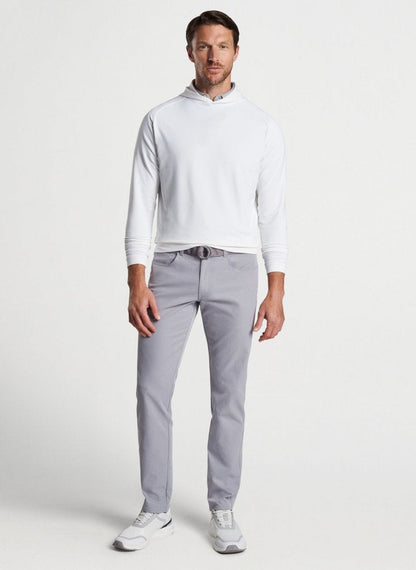 Peter Millar Pine Performance Hoodie, White