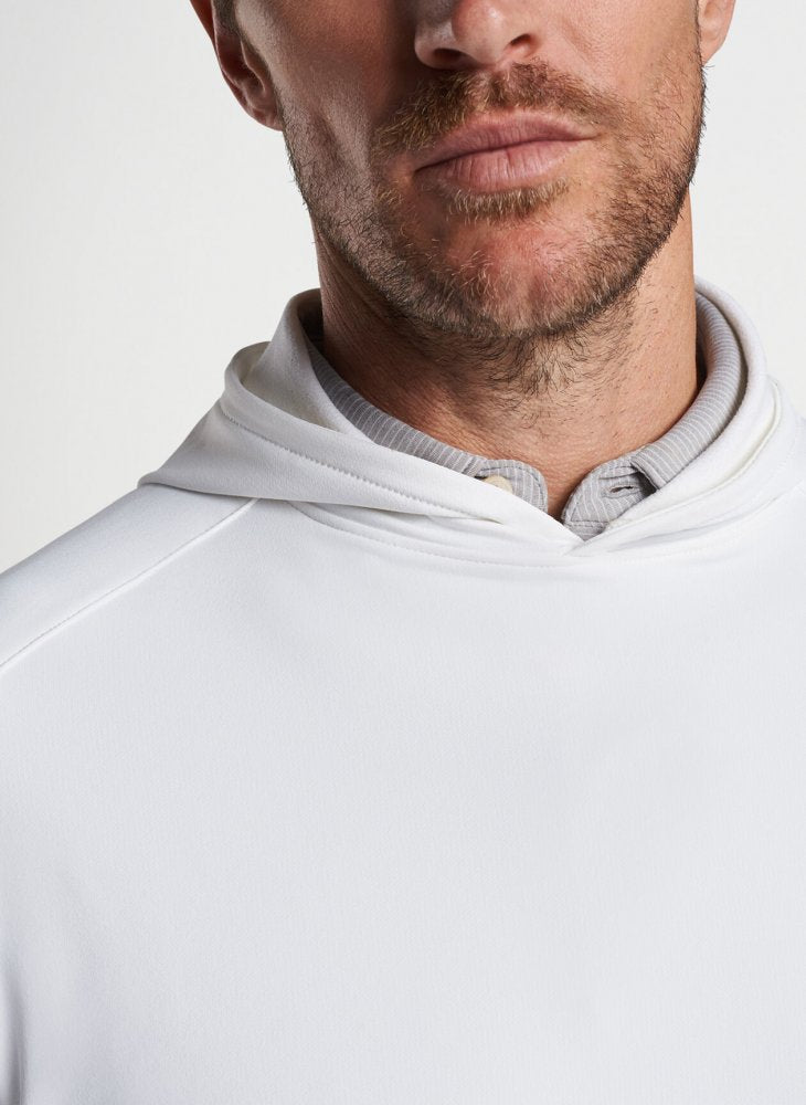 Peter Millar Pine Performance Hoodie, White