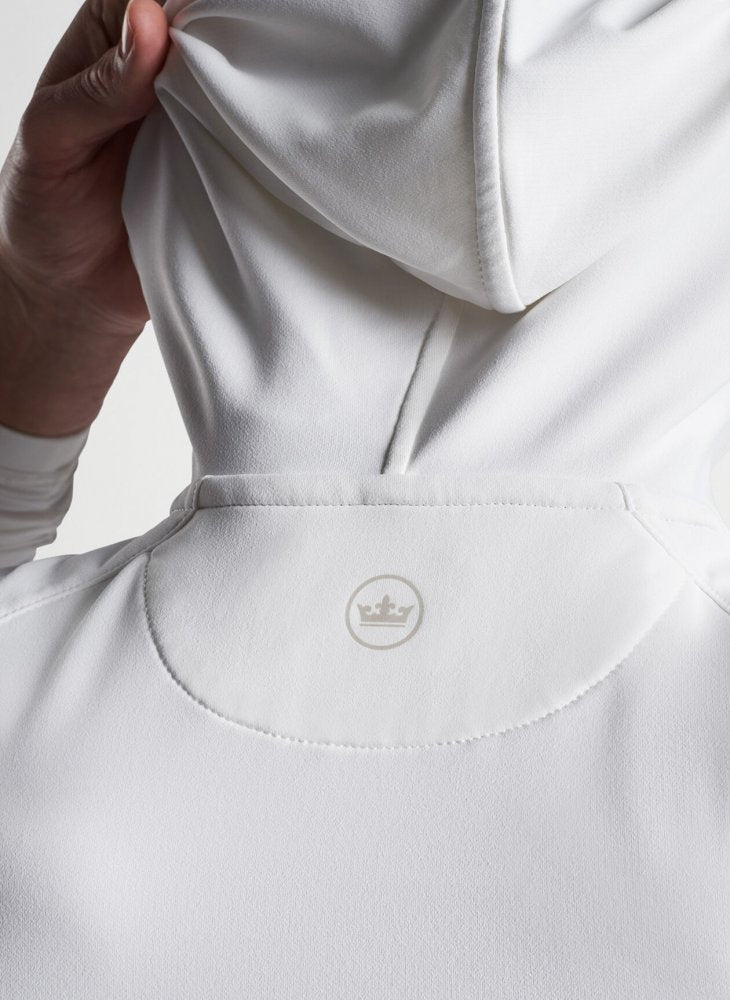 Peter Millar Pine Performance Hoodie, White