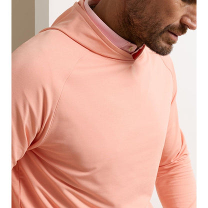 Peter Millar Pine, golfová mikina s kapucí oranžová