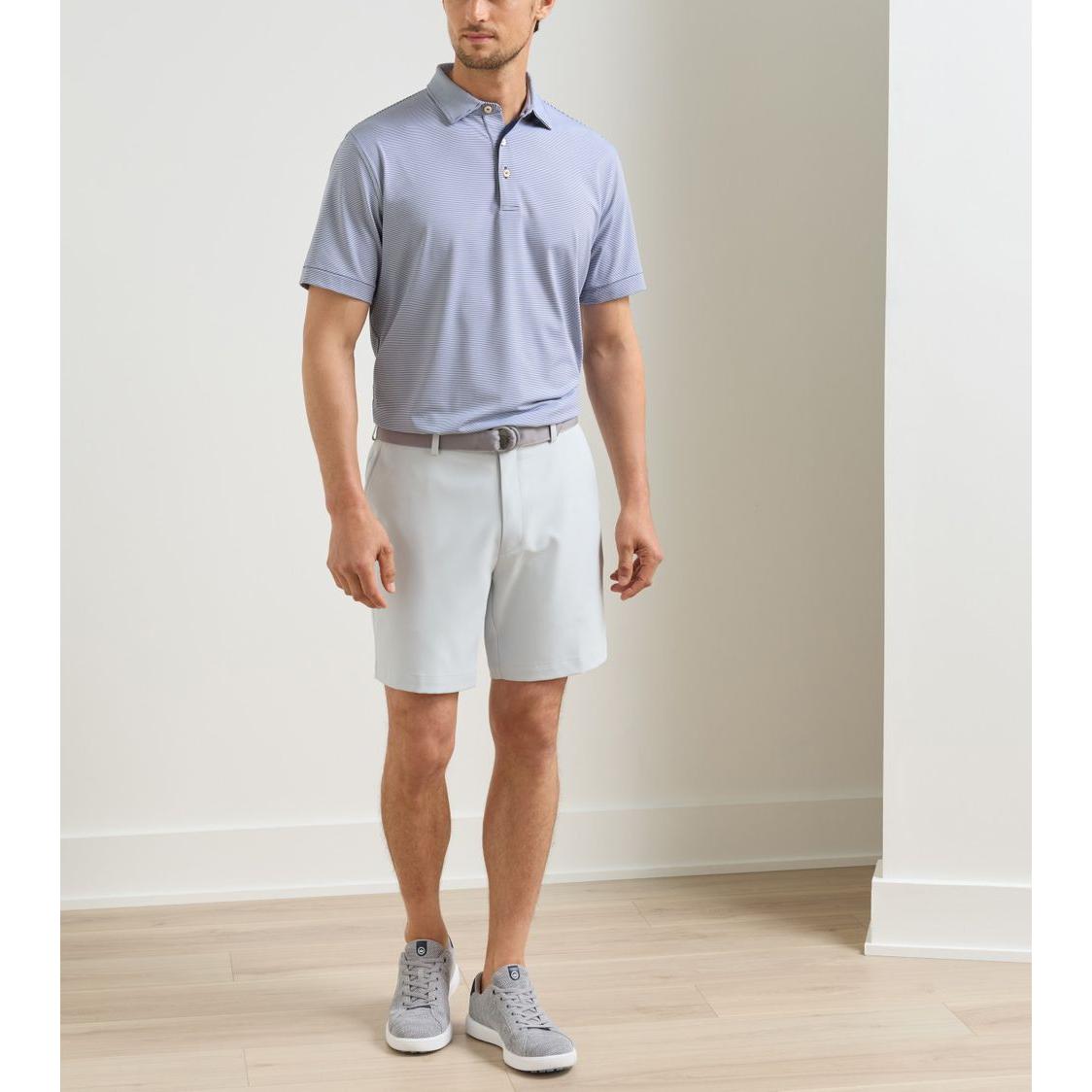 Peter Millar Salem Salem High Drape, pánské golfové kraťasy šedé