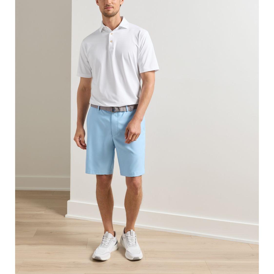 Peter Millar Salem Salem High Drape, pánské golfové kraťasy světle modré