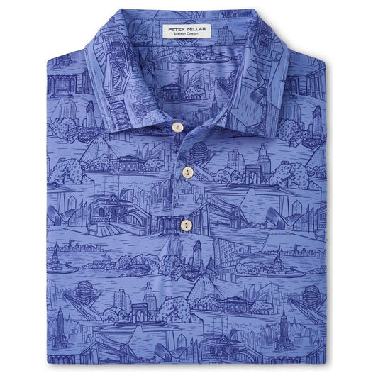 Peter MillarNy Perfromace Polo, Port Blue