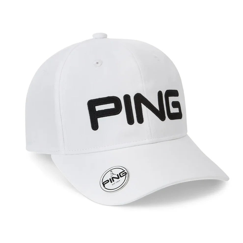 Ping Ball Marker Cap, bílá pánská golfová kšiltovka