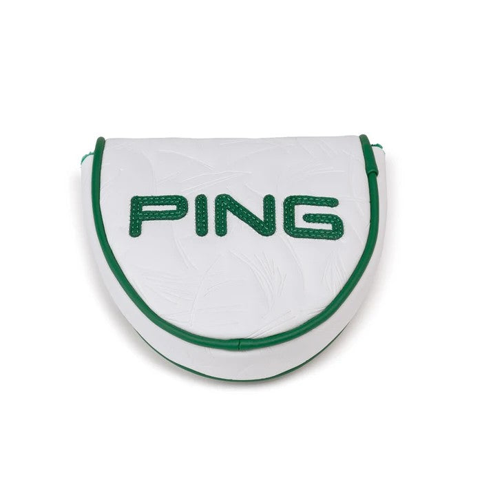 Ping Looper Mallet Putter Cover, bílo zelený cover na mallet patr