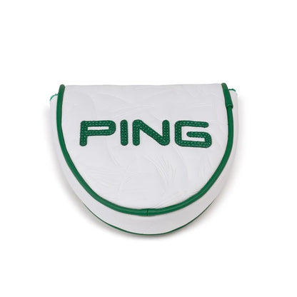 Ping Looper Mallet Putter Cover, bílo zelený cover na mallet patr
