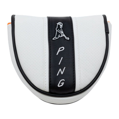 Ping PP58 Mallet Putter Cover, černo bílý headcover na Mallet putter