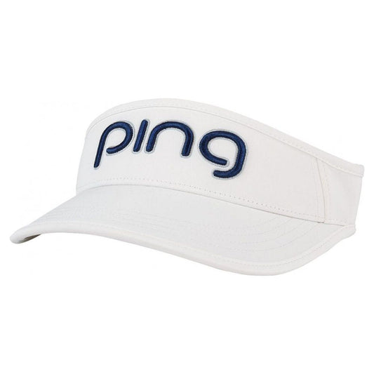 Ping Tour Ladies Vented Delta Visor, bílý dámský golfový kšilt Ping