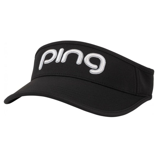 Ping Tour Ladies Vented Delta Visor, černý dámský golfový kšilt Ping