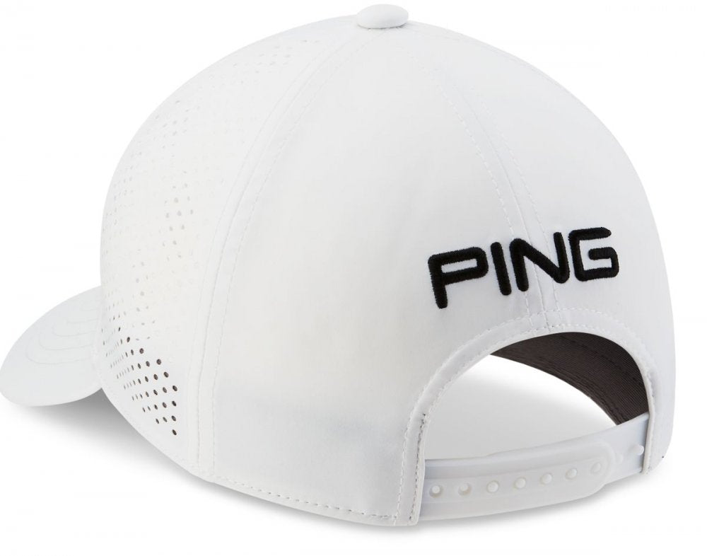 Ping Tour Vented Delta, bílá pánská golfová kšiltovka