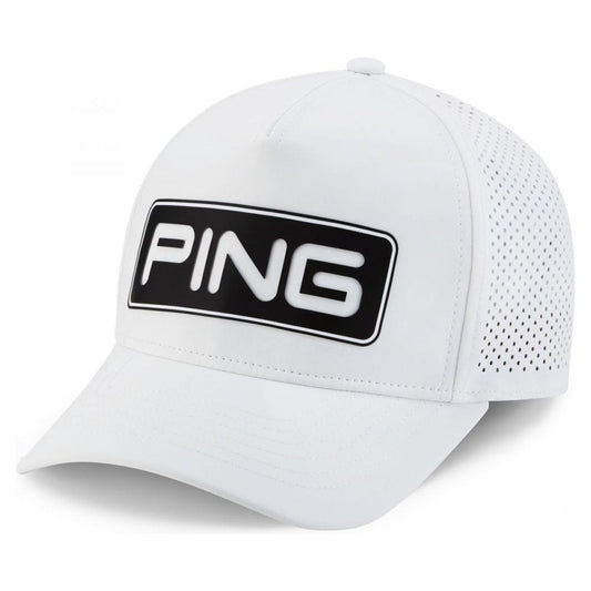 Ping Tour Vented Delta, bílá pánská golfová kšiltovka
