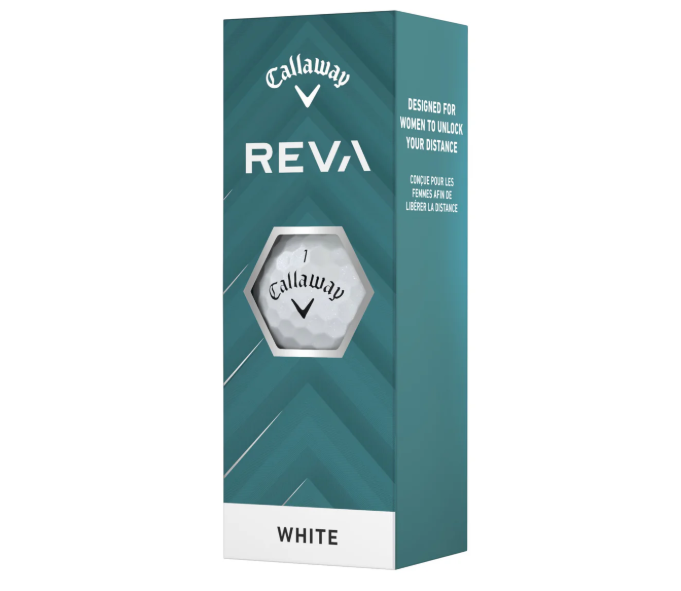 Callaway Reva 2025, weiße Golfbälle für Damen