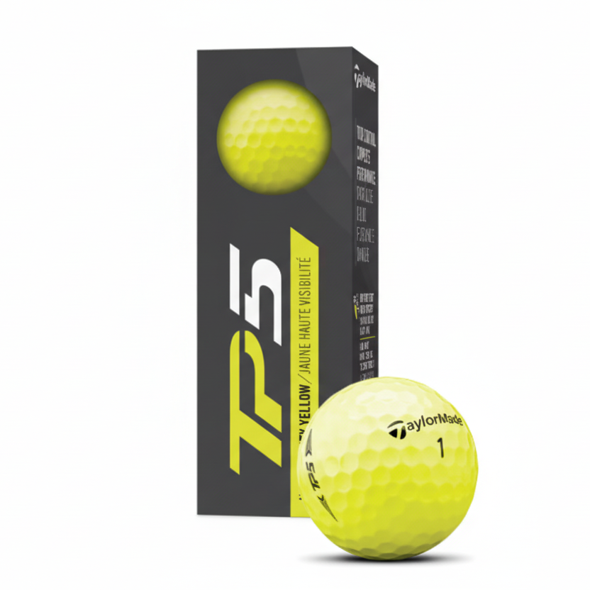 TaylorMade TP5 21, žluté golfové míčky