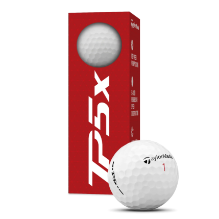 TaylorMade TP5x 2024, bílé golfové míčky