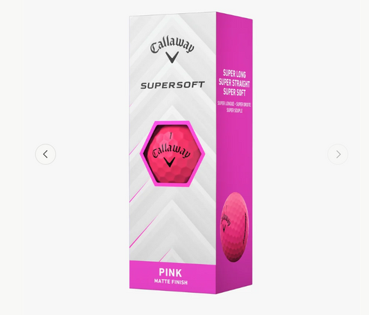 Callaway Supersoft 2025, růžové golfové míčky