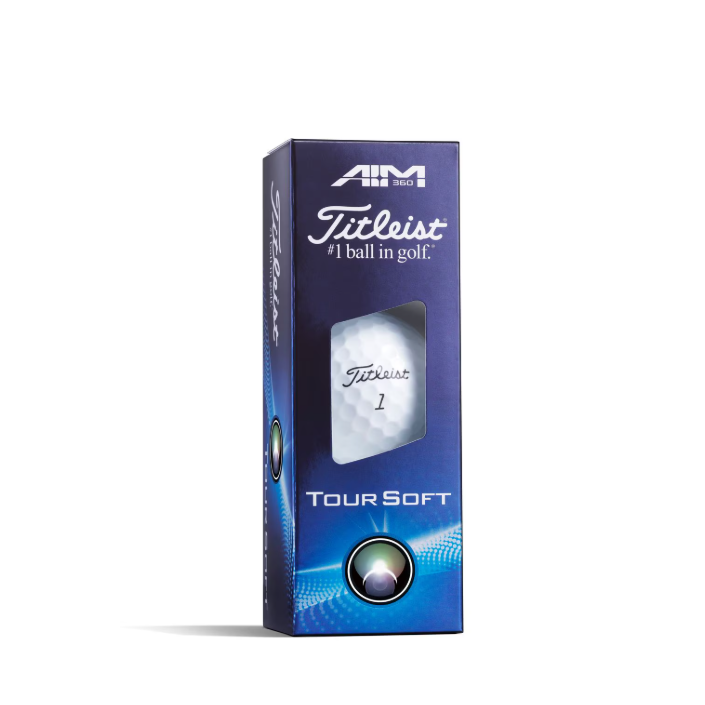 Titleist Tour Soft AIM 2024, bílé golfové míčky